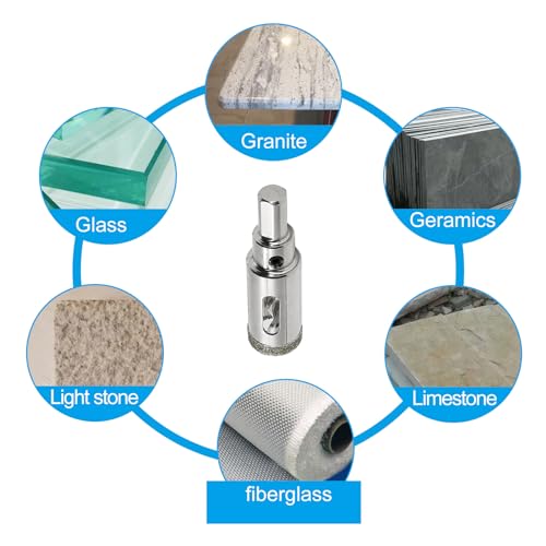 Image of 3 /4 inch / 20mm Diamond Glass Hole Saw with Center Drill Bit for Ceramic, Tile, Porcelain, Marble