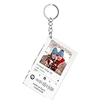 iDIY Porte-clés spotify personnalisé avec photo et nom - cadre spotify personnalisé pour elle & lui/pour les femmes les hommes pour la Saint-Valentin Anniversaire