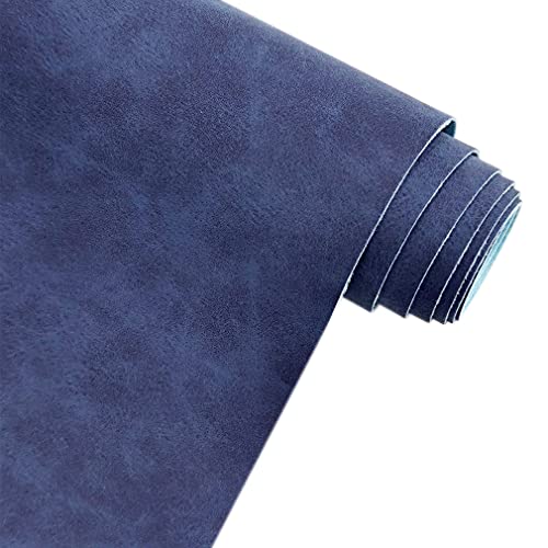 Tissu daim synthétique imperméable anti-tache pour boucles d'oreilles bleu