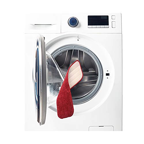 Set Of 3 Microfiber Spray Mop Replacement Heads For Wet/Dry Mops Reusable Replacement Refills Fits For Bona Floor Care System (Red) #TOP3