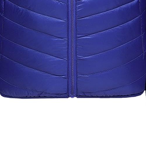 Chaqueta acolchada con capucha de invierno para hombre con cremallera completa 4