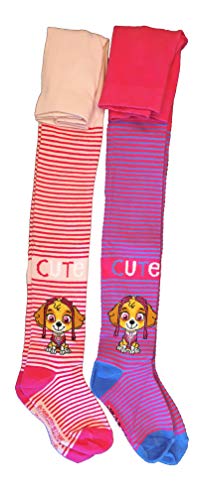 Preisvergleich Produktbild Nickelodeon Paw Patrol Strumpfhose 2er Pack Mädchen rosa / lila (122 / 128)