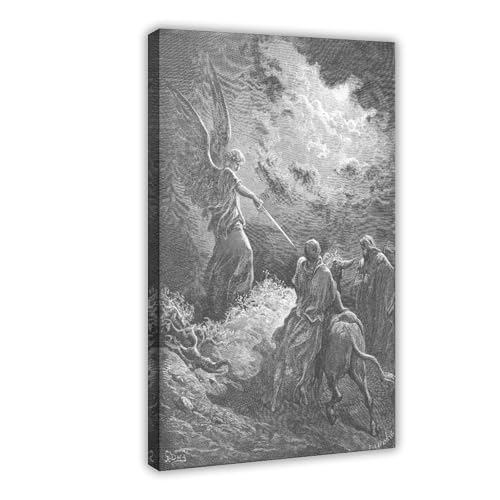 Toile Gustave Doré An Angel Appears to Balaam cadre décoratif bureau