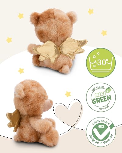 NICI Dein Schutzengel Kuscheltier Bär La La Bearie 28cm in Geschenkbox - Teddybär klein, Niedliches Stofftier zum Kuscheln und Spielen, Plüschtier für Schmusetierliebhaber - 61184