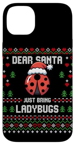 Dear Santa Just Bring Ladybugs Ugly Xmas �Z�[�^�[ �N���X�}�X �X�}�z�P�[�X iPhone 14 Plus �p