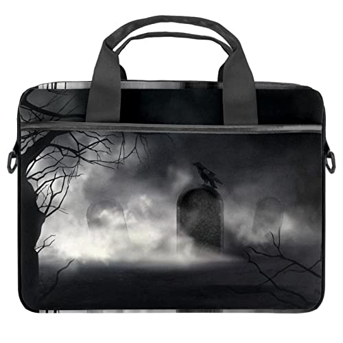 Sacoche à bandoulière pour ordinateur portable motif pêche d'Halloween original