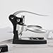 Augenblick Corkscrew Wine Bottle Opener With Foil Cutter, Extra Cork Screw and Placing Stand - Brown (Silver)
