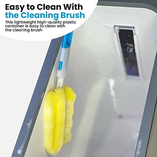 Rice Dispenser, Rice Storage Container Comes With 2 Measuring Cup And Cleaning Brush, Rice Container 25 Pounds, Bpa-Free Rice Storage, Grain Dispenser Kitchen, Dry Food Dispenser Grey #TOP4