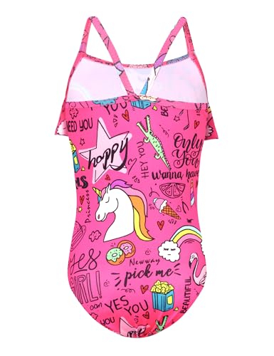 Image of Girls Swimsuit One Piece Ruffles Bathing Suit Kids' Swimwear Quick Dry Summer Beach for 2-14Y