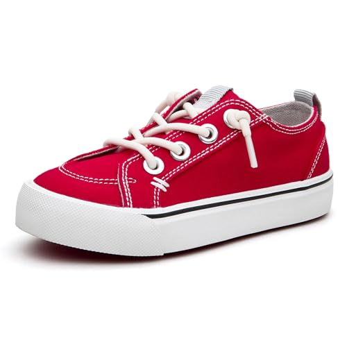 EasyStar Girls and Boys Slip-On Elastic Lace Shoes Sneaker for Toddler Little Kid