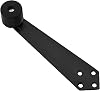 Over Head Door Stop, 90 Degree Furniture Overhead Door Stops Stainless Steel Door Stopper Wall Mount Door Holder Stop(Black)