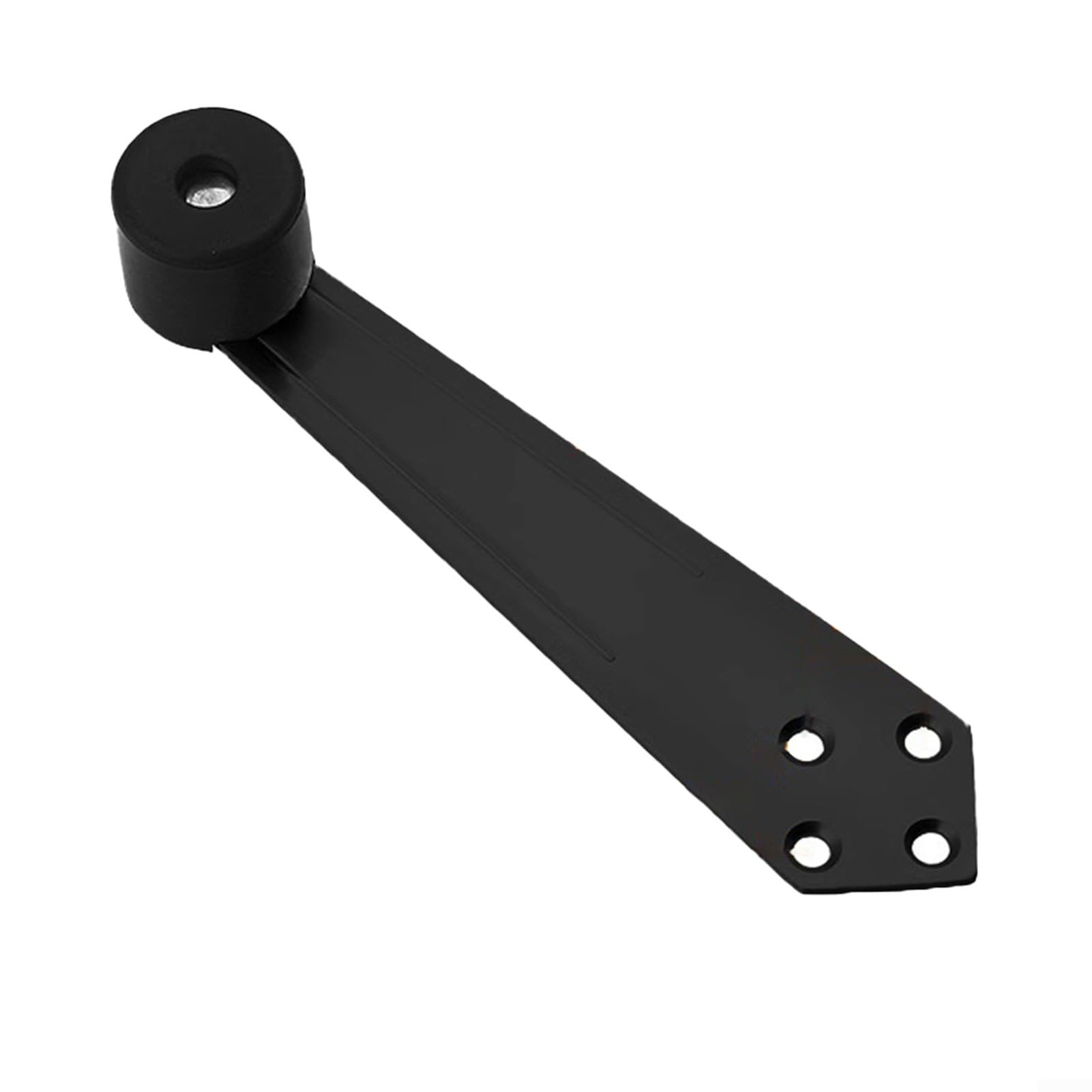 Over Head Door Stop, 90 Degree Furniture Overhead Door Stops Stainless Steel Door Stopper Wall Mount Door Holder Stop(Black)