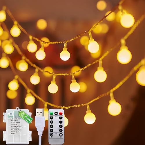 taiyongkang Guirnalda de Luces 10M 80 LED Bolas