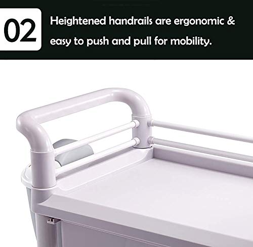 Chariot de cuisine à 2 niveaux pour optimiser le rangement des petits espaces