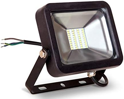 LLT 20W LED Flood Light Outdoor 5000K 100-277V 1500Lm - Replaces 30W HG - LED Yard Lights - Bright Landscape Lighting - Black Compact Backyard Flood Lights - Aluminum and Tempered Glass