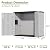 HOMSPARK 37 Cu.Ft Outdoor Storage Shed Weather Resistant, Multi Functional | Double-Wall Resin Storage Sheds & Outdoor Storage Box Waterproof for Backyard Garden Patio Lawn (Light-Grey)