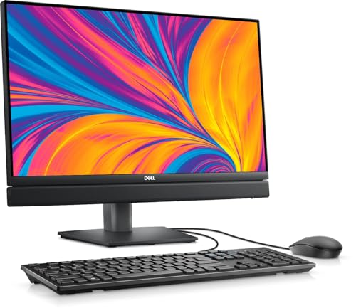 Image of Dell Pro 24 All-in-One QC24251 Desktop Computer, 23.8 inch FHD Touchscreen - Intel Core i5-14500T up to 4.8 GHz, 64GB DDR5 RAM, 512GB NVMe SSD, Intel UHD Graphics, FHD Webcam, HD Audio, Windows 11 Pro