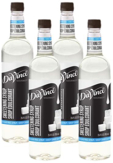 Image of DaVinci Gourmet Sugar Free Sweetening Syrup, 25.4 Fl Oz (Pack of 4)