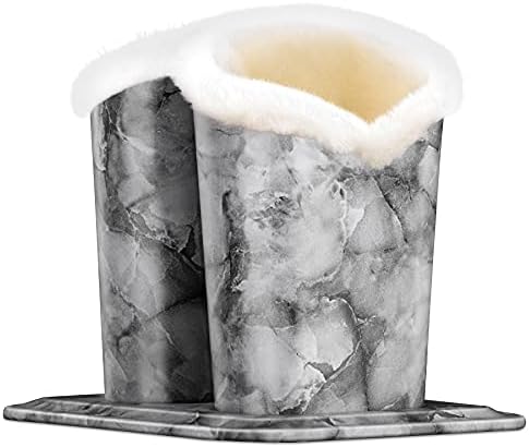 Plush Fluffy Lined Anti-scratch Eyeglasses Holder Protective Glasses Stand Case image 5