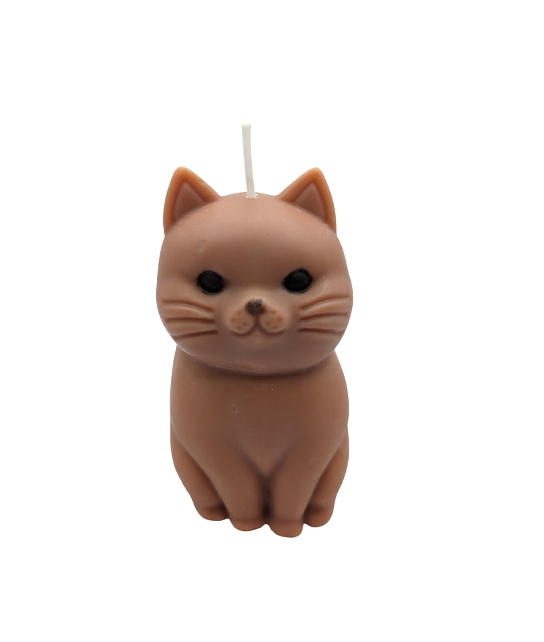 Fat Cat Cute Candle for Cat Lover Home Decor - Soy Wax Scented Cat Candle Gift (Brown)