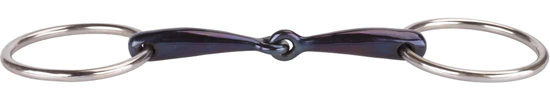 Equinate Wassertrense Sweet Iron 14mm einfach gebrochen - Anatomisch geformtes maulfreundliches Gebiss - Fördert die Speichelbildung und REGT die Kautätigkeit an