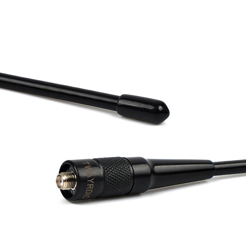 TWAYRDIO Antenne SMA Femelle VHF UHF 70cm 2 mètres Antenne Flexible Souple de Fouet à Gain élevé pour Radio Amateur pour BAOFENG/Yeasu FT-65R FT-4XR FT-4VR FT (Lot de 2)
