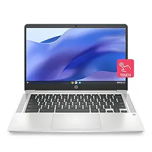 HP Chromebook 14a, Intel Celeron N4500 14inch(35.6 cm) FHD,IPS, Anti-Glare, Touchscreen(4 GB SDRAM/64 GB eMMC+256 GB micro SD/Chrome 64 /Fast Charge/Google Assistant built-in/Forest Teal),14a-na1005TU