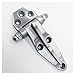 Stainless Steel Zinc Alloy Oven Plane Hinge Refrigerator Door Oven Steam Cabinet Hinge Dryer Steam Cabinet Industrial Door Hinge(Stainless Steel)
