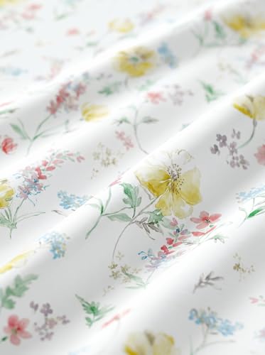 Image of DDECOR Live Beautiful 100% Cotton 145TC Floral King Bedsheet with 2 Pillow Covers | Rotary Printed Breathable Fabric | 224 CM X 254 CM | Luxury Bedding for Home | Cresta Collection | Golden Mist
