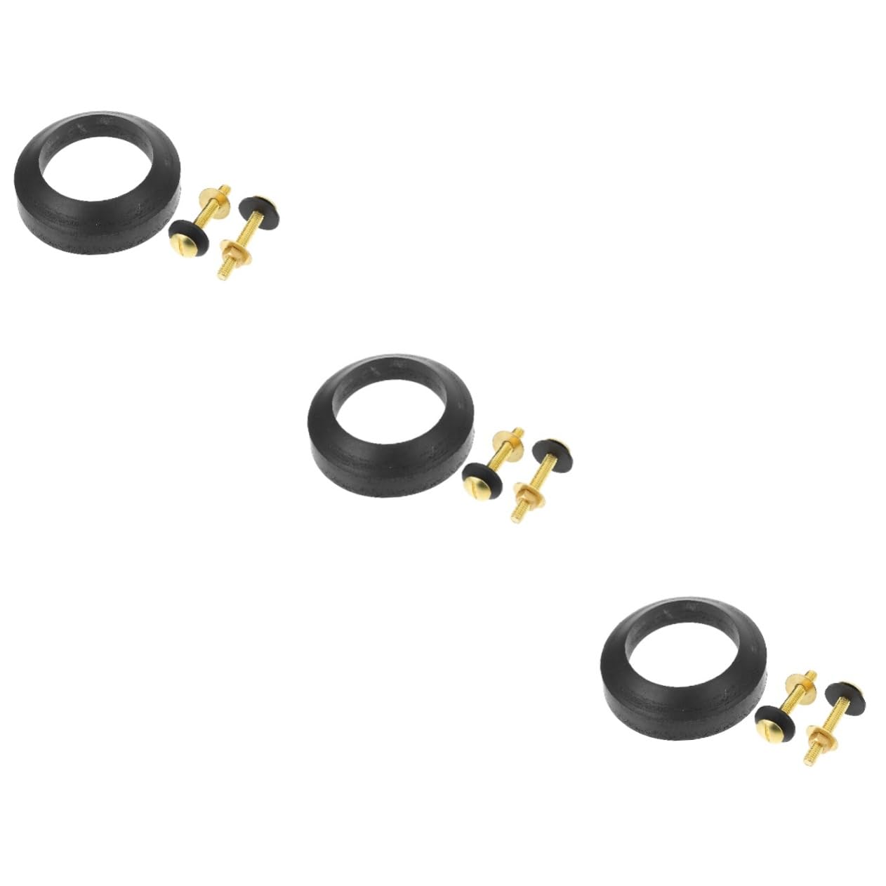 DOITOOL 3sets Kit Di Montaggio Per Guarnizione Wc Accessorio Per Serbatoio Toilette Facile Da Installare e Adatto Tutti Bagni Ottimo Per Casa Hotel e Pub