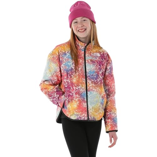 Image of THE NORTH FACE Girls Reversible Shasta Full Zip Jacket | Puffer Coat With Synthetic Insulation, Fleece Lined, Water Repellent
