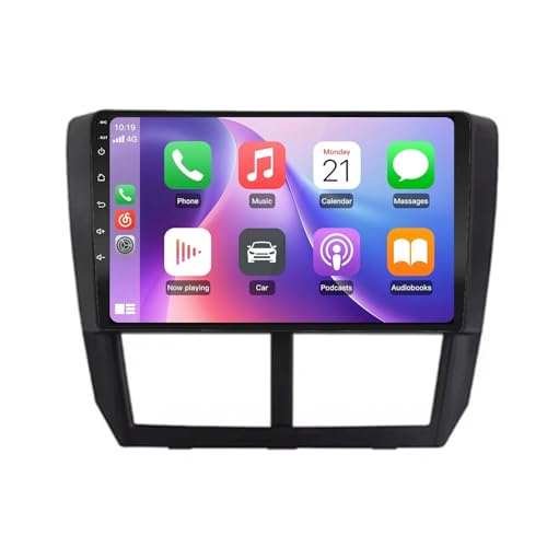 Radio Coche 2 DIN Carplay para Subaru Forester con Bluetooth para Viajes en Familia