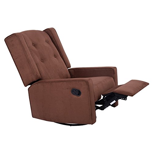 Sillón Plegable Marrón de Gamuza miniatura 6