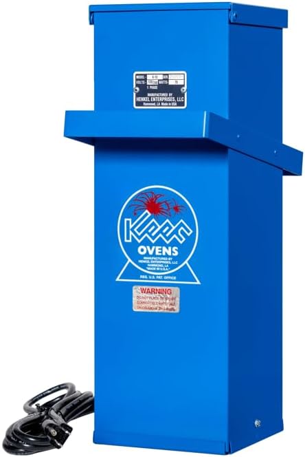 Keen Ovens® K-10 Heavy-Duty Portable Welding Rod Oven with Lid Latch - Made in USA - P/N 010113-10 lbs. Capacity - Dual Voltage 120/240V