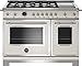 Bertazzoni HERT486GDFSAVT Bertazzoni HERT486GDFS Heritage 48 Inch Wide 7 Cu. Ft. Free Standing Dual Fuel Range with 6 Sealed Burners