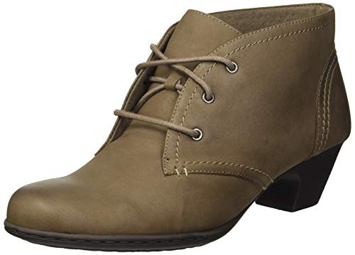 Rockport Women's Brynn Chukka Bootie Ankle Boot, Stone, 10 M US