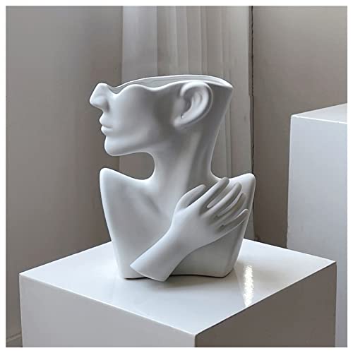 Vase en céramique blanc mat pour la décoration d'intérieur moderne - 2