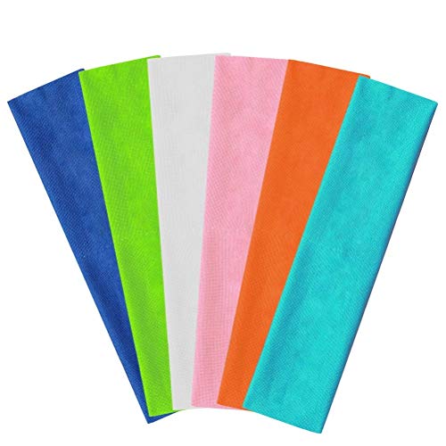 ZHIYE 12 Pieces Yoga Cotton Headbands, Stretch Elastic Head Bands for Running, Yoga, Tennis, Volleyball, Basketball Fitness All Sports
