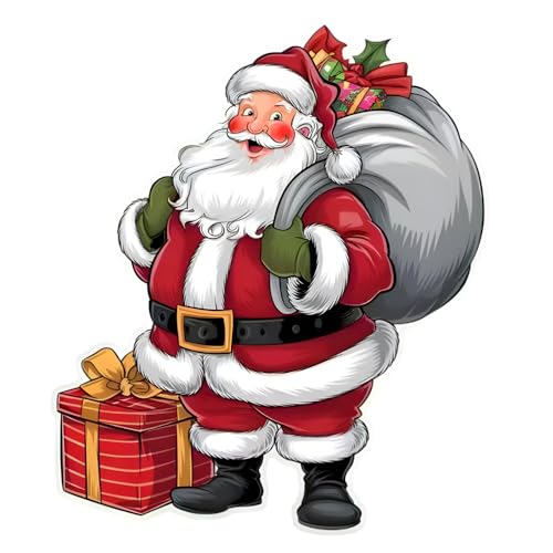 Vinilo Decorativo Santa Claus 11.2x9.8 in Removible