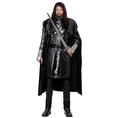 W WIDMANN MILANO Party Fashion - Costume Chevalier noir, Guerrier, Moyen-Âge, Costumes de carnaval, Halloween
