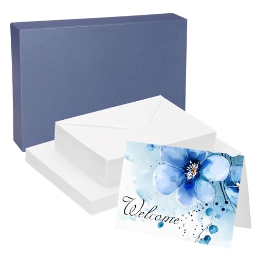 Tarjetas de acuarela PATIKIL de algodón puro que no se doblan con el agua para notas de arte