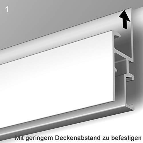 NEWLY Bilderschienen Set R30, Weiß matt, inkl. Montagematerial