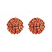 Ideen Papa Korb Spiel Post Tasche Geschenk Team Für Spieler Für Mädchen Mama Ohrringe Basketball Ball Strass Geschenke Ohrringe Senioren Ohrringe Ovale Creolen (A, One Size)