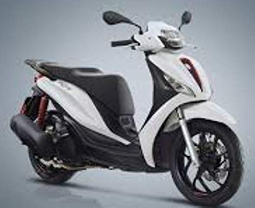 Windschild Piaggio Medley 125-150cc ab 2020 - Artikelnummer 29090 Dunkelgrau