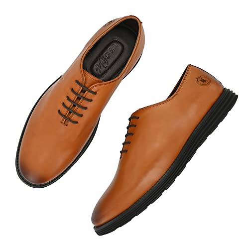 Image of Legwork Men's Leather Wholecut Oxford 2.0 Shoes for Men and Boys