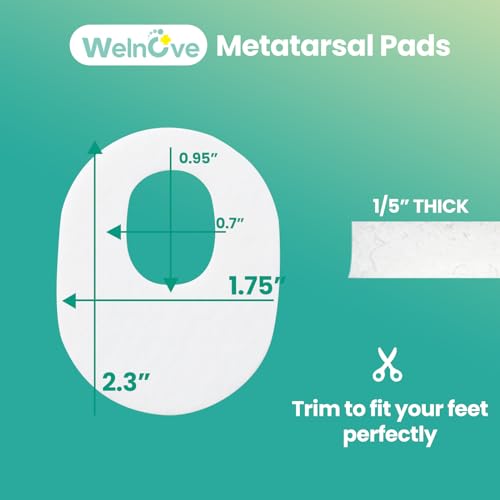 Image of Welnove 84pcs Callus Pad with Water-Resistant Self-Stick Adhesive, Protects Foot, Heel and Toes from Rubbing and Friction,Oval Shape Design,Reduce Pressure and Friction from Shoes Rubbing-White
