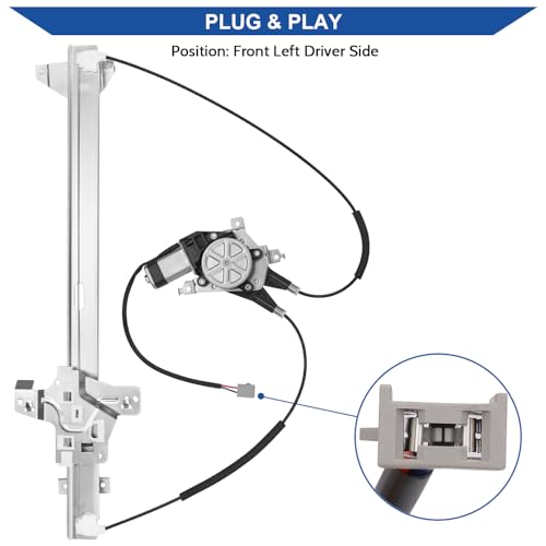 Image of Obaee Window Regulator with Motor Front Left Driver Side, Replace 741-586