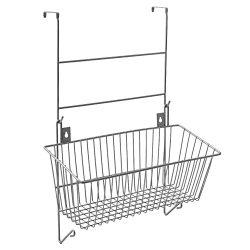 Ezoware 3 Tier Over The Door Rack / Wall Mount Storage Organizer Baskets, Hanging Shelves Set For Kitchen Bathroom Closet #TOP1
