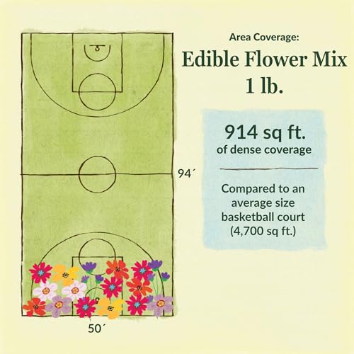Image of Ferry-Morse Edible Flower Bulk Wildflower Seeds, 178,000+, 1 lb