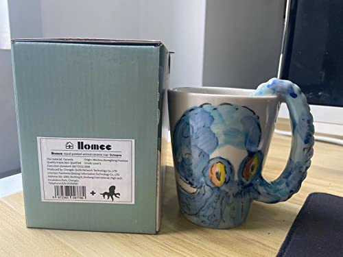 Taza de cerámica artesanal con diseño pulpo miniatura 6